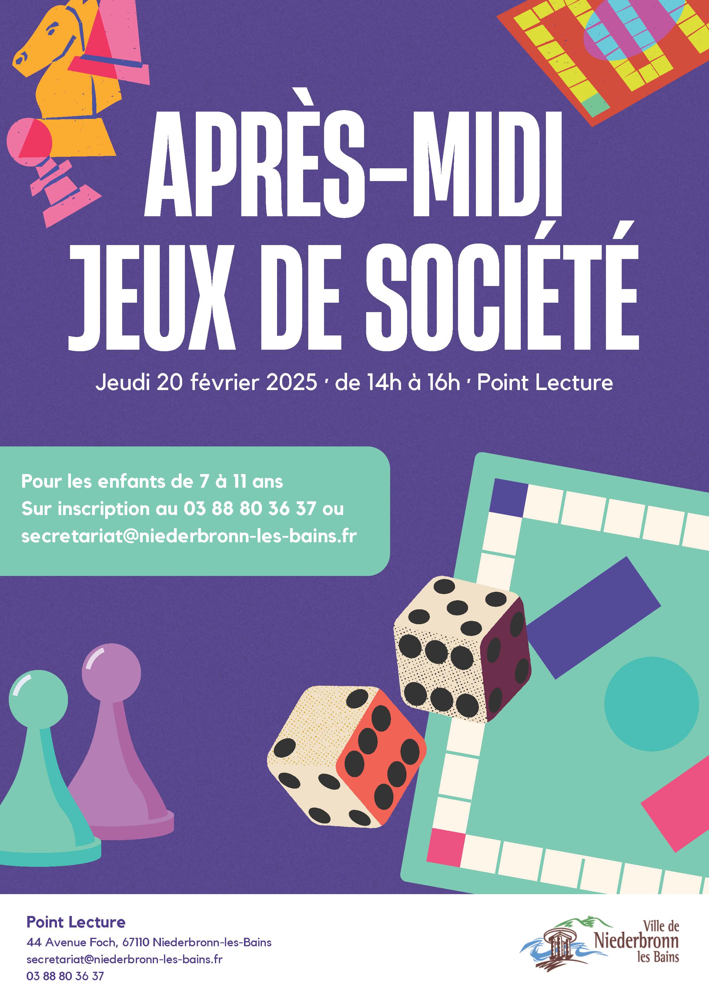 Après-midi jeux de société pour les enfants